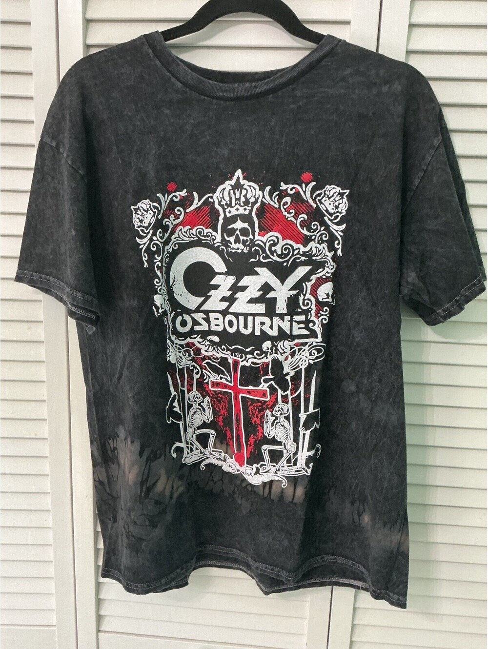 Vintage Mens Unisex Ozzy Osbourne Rock Band Graphic T-Shirt Size Medium #298